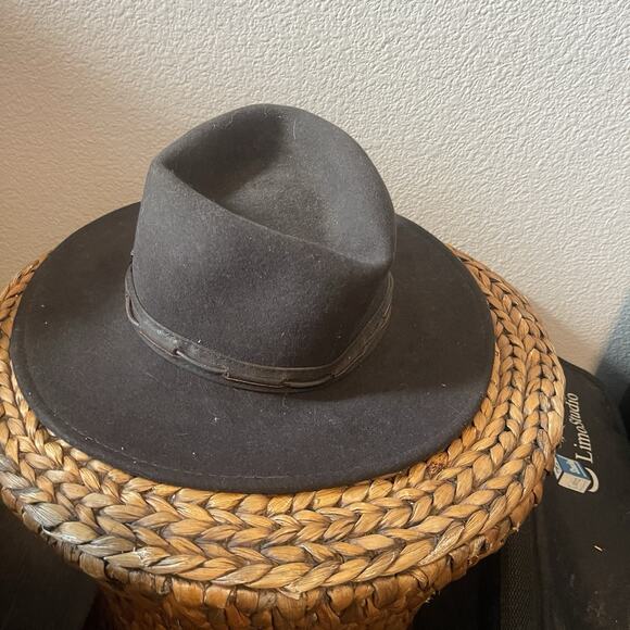 SCALA Handmade Four Seasons Outback Felt Brown Wool Fedora Hat Sz Medium - Picture 3 of 9